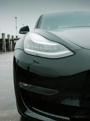 black color stylish tesla car parts