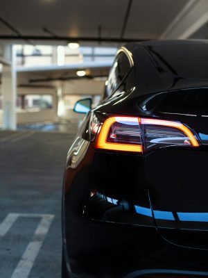 tesla car back side parts