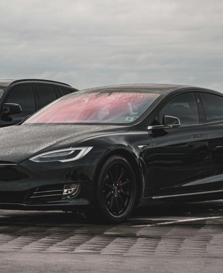 tesla in rain car parts